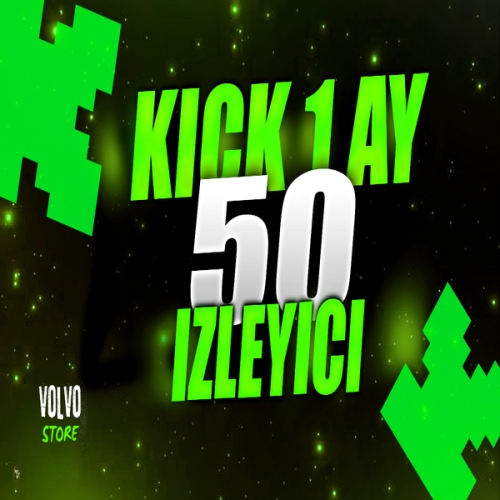  ⭐KİCK 1 AY OTO 50 CANLI YAYIN İZLEYİCİ⭐